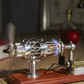 Miniature Jet Engine Model with Wooden Base