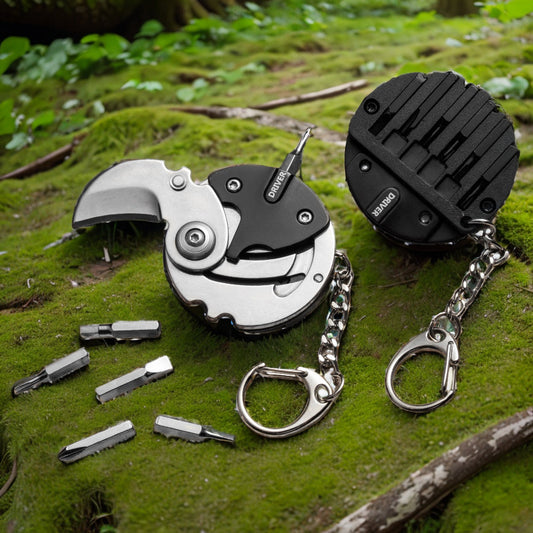 Mini Coin Pocket Folding Knife Keychain