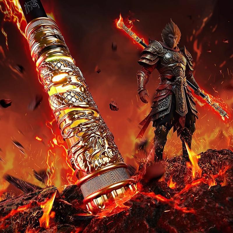 Wukong Telescopic Voice Activated LED Luminous Monkey King Hoop Bar